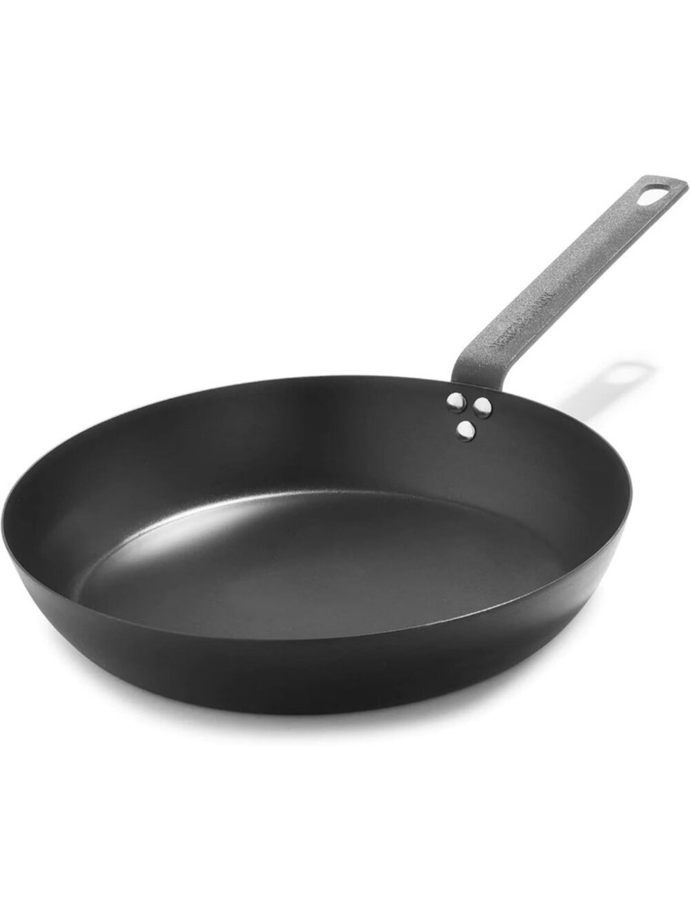 12” Pre-Seasoned Carbon Steel Frying Pan - Lightweight, Durable, Oven Safe, Easy